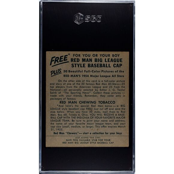 Vintage 1954 Redman Tobacco Billy Pierce SGC 4 (4134193) - Picture 2 of 2